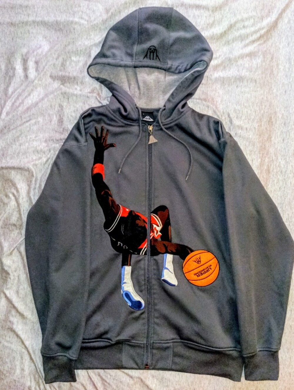 Upper Playground "The Dunk" Zip Up Hoodie Size L